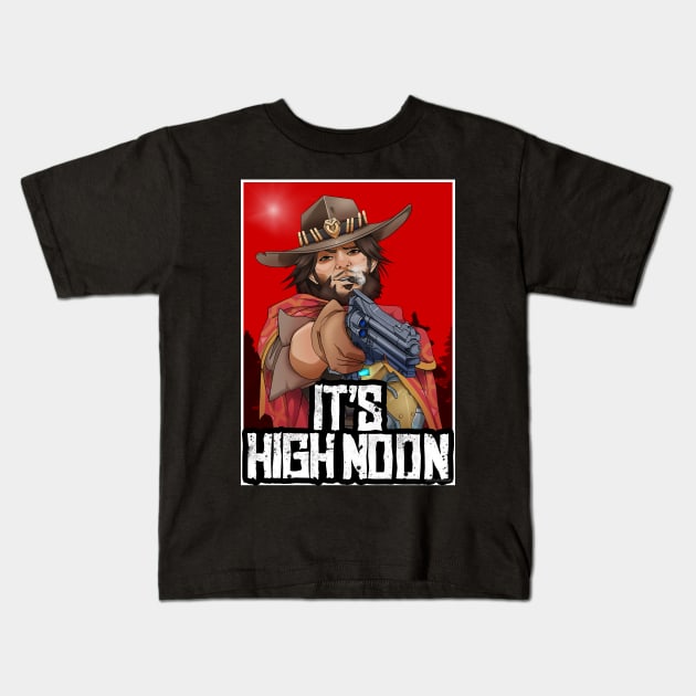 It's High Noon Kids T-Shirt by shadyfolk